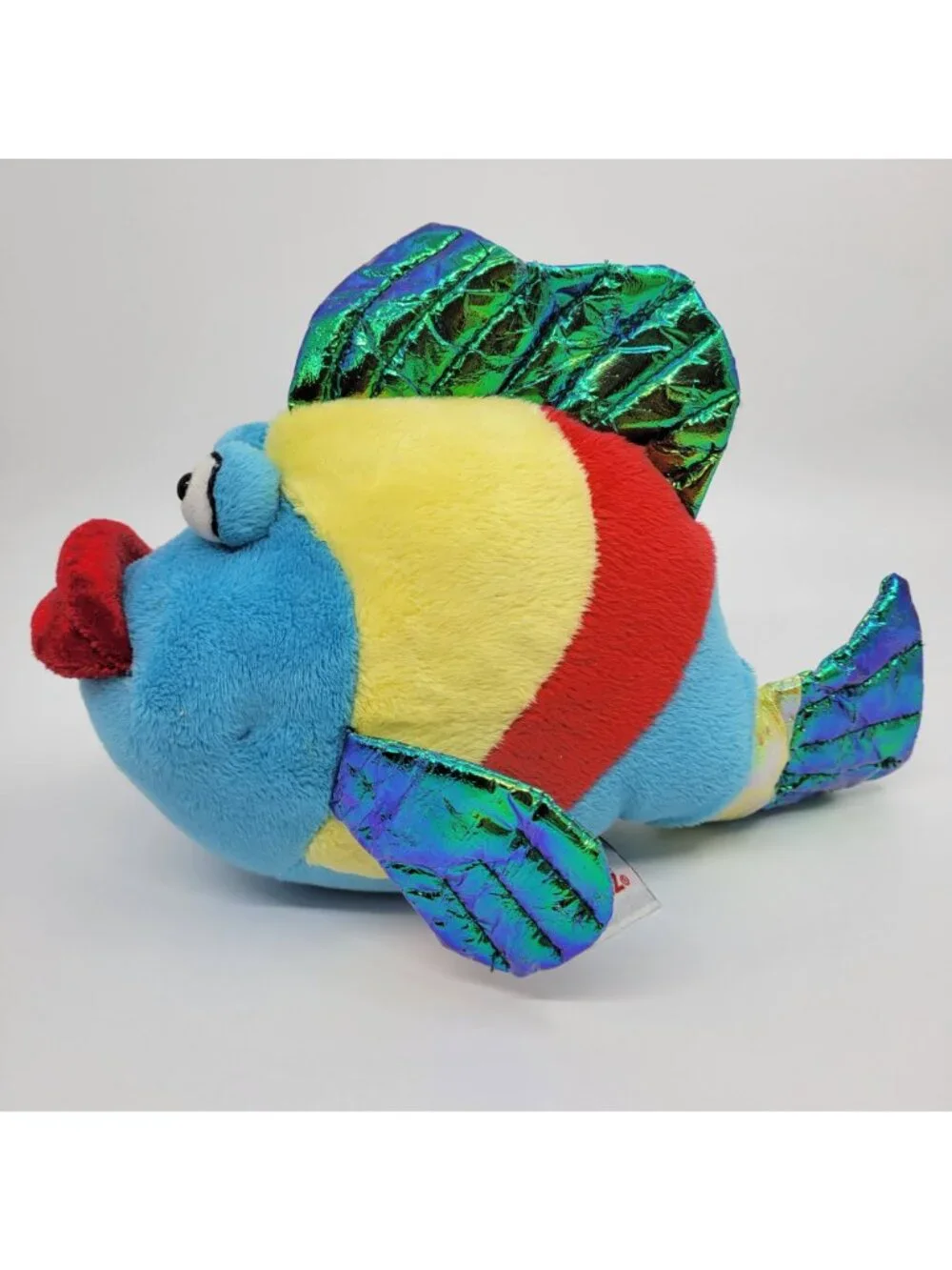Ganz Webkinz PUCKER FISH Plush Red Lips Vibrant Colorful 9
